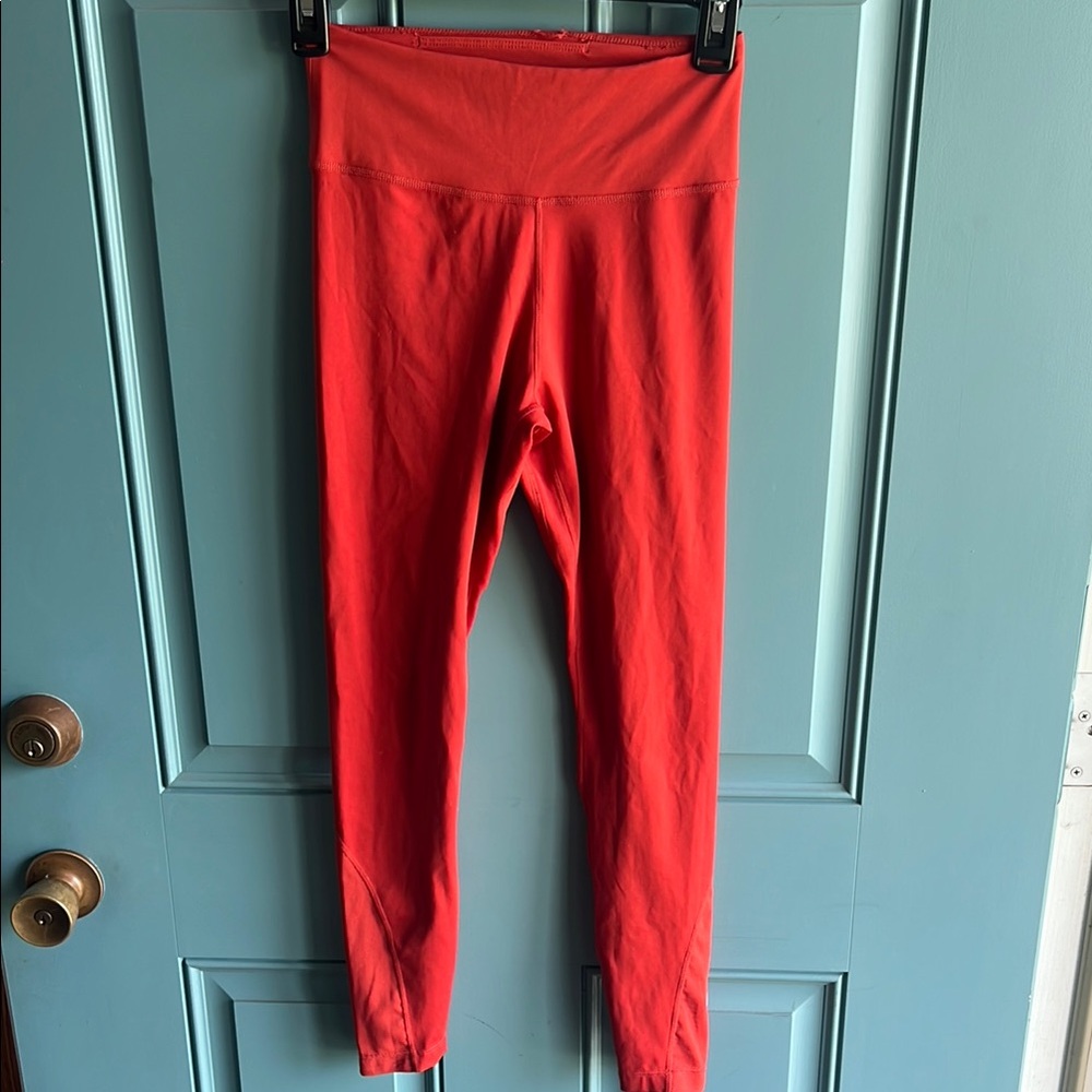 Nike Red Leggings Athletic Wear